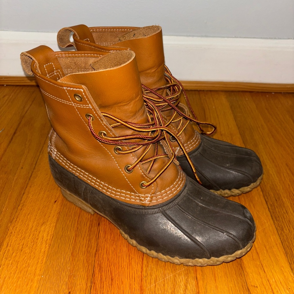 LL Bean Boots Duck/Hunting Boots High top 8” size 7 fits 8.5